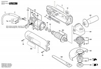 Bosch 0 603 403 802 Pws 7-125 Angle Grinder 230 V / Eu Spare Parts